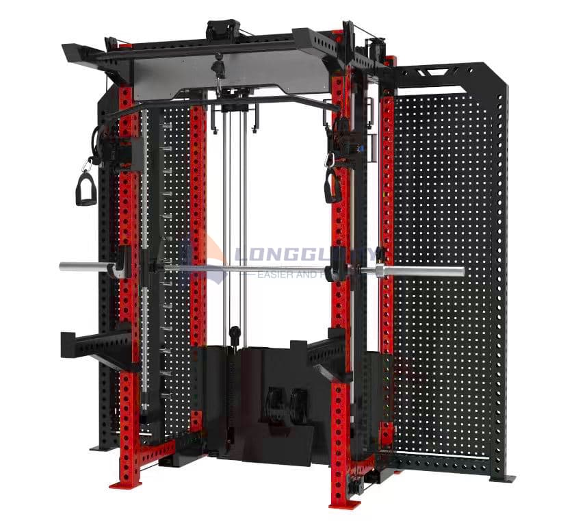 Commercial Multi Functional Smith Machine Power Rack