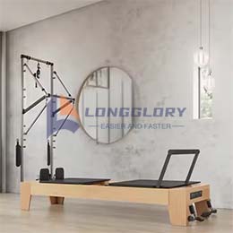 Dębowy reformator Pilates z wieżą