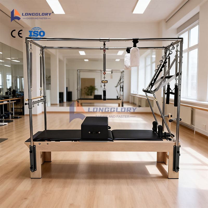 Ćwiczenia jogi Pilates Cadillac Reformer