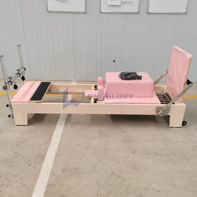 Reformator Pilates z drewna klonowego do jogi